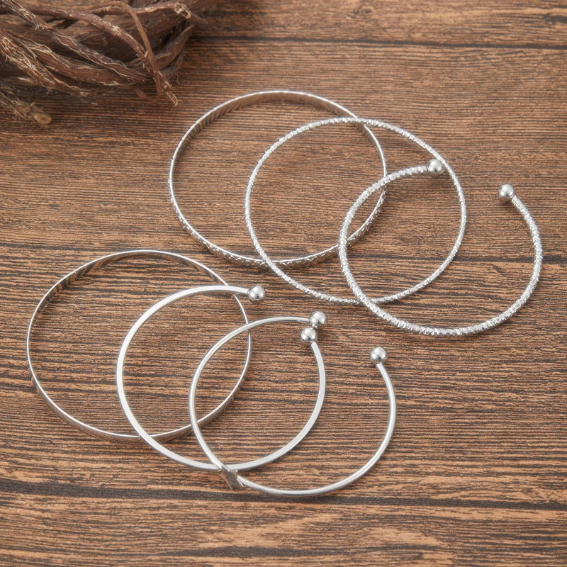 6pcs Star Open Bracelet Set, Stylish and Trendy Women's Bracelets - Image 3